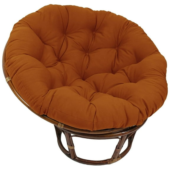 CintBllTer Twill Papasan Cushion, 44" x 6" x 44", Spice