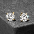 thumbnail image 5 of Ross-Simons 2.00 ct. t.w. CZ Stud Earrings in 14kt Yellow Gold, Women's, Adult, 5 of 5