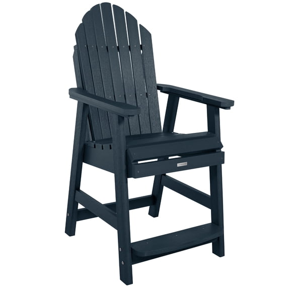 Highwood Hamilton Adirondack Deck Chair - Counter Height, Outdoor, Eco-friendly, Synthetic Wood