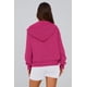 thumbnail image 2 of Sudadera con Capucha PRETTYGARDEN con Cierre Rosa Rojo Mediana, 2 of 8
