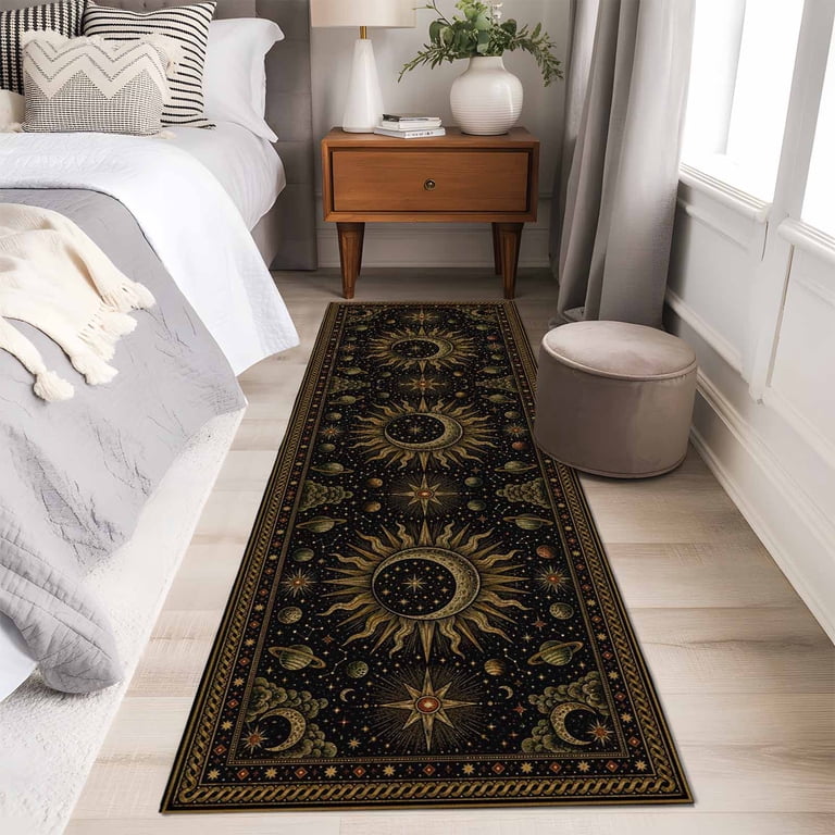 Runner Rug 2x6ft Galaxy Cosmic Astrology Floor Carpets Indoor