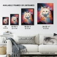 thumbnail image 3 of White Birman Cat Lover Gift Pet Portrait Pastel Colour Purple Pink Blue Artwork Painting Large Wall Art Poster Print Thick Paper 18X24 Inch, 3 of 5
