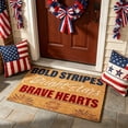 thumbnail image 5 of Honmine 250th Anniversary of Independence Imitation Coir Doormat, Entryway Floor Mat, Patriotic Scraper Mat for Front Door, Porch, Patio, 5 of 6