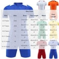 thumbnail image 3 of ITSAME Boys Soccer Uniform Set Short Sleeve Top and Shorts 2-Piece Kids Football Training Outfits Blue Size 14, 3 of 5