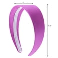 thumbnail image 3 of Motique Accessories Violet 2 inch Wide Satin Headband, 3 of 5
