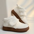 thumbnail image 4 of Zapatos Plataforma Cálidos Botas Mullidas Felpa Antideslizantes Invierno para Mujer, 4 of 9