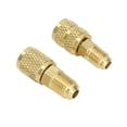 thumbnail image 3 of R410 Straight Swivel Adapter, R22 1/4 Male To 1/4 Female R410 R22 Refrigerant Adapter Simple Installation Heavy Duty Copper  For Air Conditioning Repair, 3 of 8