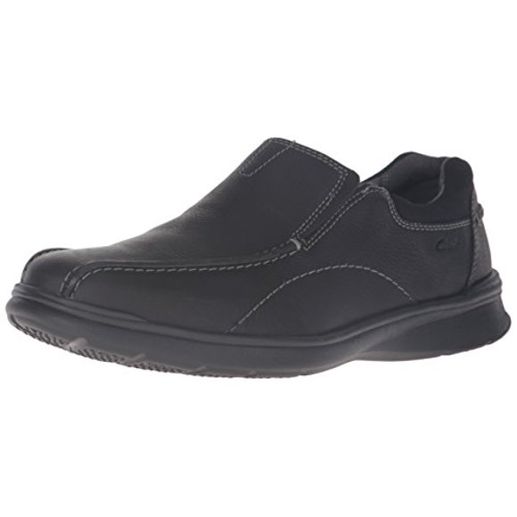 Clarks Mocassin à Enfiler pour Homme Cotrell Step, Noir Huilé, 10,5 M US