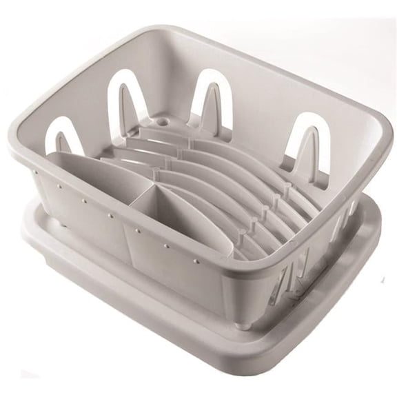 Dish Drainer & Tray, White