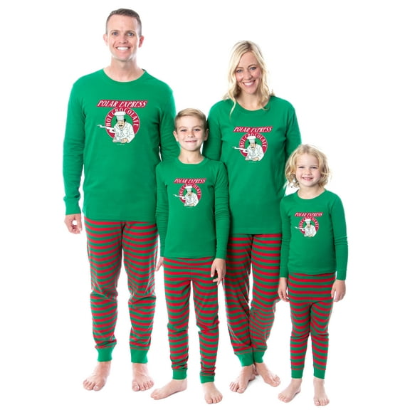 Polar Express Movie Film Hot Chocolate Tight Fit Family Pajama Set