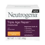Revitalize and Rejuvenate Your Skin with Neutrogena Triple Age Repair Anti-Aging Moisturizer - SPF 25 Sunscreen, Vitamin C, and Firming Properties for a Youthful Glow - 1.7 Oz