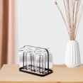 thumbnail image 3 of Soporte de secado de taza de café de lujo, ganchos protectores de silicona, 6 tazas, colgador de vasos, organizador de tazas de té, almacenamiento par , Negro BLESIY soporte para taza de cocina, 3 of 6