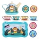 thumbnail image 1 of FELTECHELECTR 1 juego de té de hojalata para cumpleaños, juego de té de la tarde, juego de cocina para niñas, juguete de té, 1 of 7