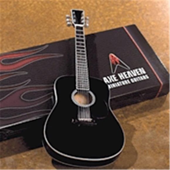 Axe Heaven AC-003 Acoustic Classic Black Finish Miniature Guitar Replica
