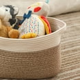 thumbnail image 4 of Namzi Cube Storage Bins - Towel, Book, Cloth, Shoes, Closet Shelf Woven Baskets for Office, Baby Laundry,13 * 11 * 9.4 inch Khaki, 4 of 5