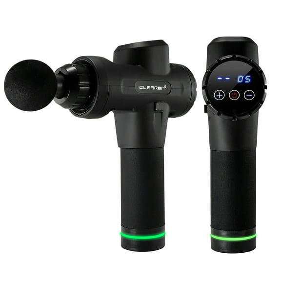 CLEARON Professional Handheld Deep Tissue Muscle Gun Massager for Athletes 1-20 Speed Strength Levels for Muscle Soreness Relieves [Upgraded Version] - Black