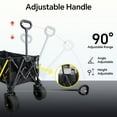 thumbnail image 6 of LNOW Collapsible Foldable Wagon 550LBS Large Heavy Duty Utility Cart with All-Terrain Wheels and Adjustable Handles for Shopping, Camping, Sports, Outdoor, Beach, 6 of 10