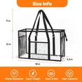 thumbnail image 2 of Clear Beach Tote Bag - Waterproof PVC Stadium Approved - Extra Large Transparent Bag for Pool, Concert, 2 of 9