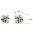 thumbnail image 6 of SuperJeweler Diamond Stud Earrings for Women, 1/4ct Diamond Jewelry in 14 Karat Yellow Gold Filled, Classic Diamond Earrings for Women, 6 of 6