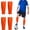 Orange, variant on 2 Pack Pro Soccer Leg Sleeves Socks/Compression for Calf - over the calf,ootball, baseball, basketball,rugby