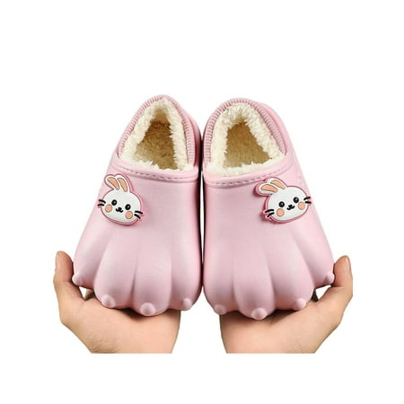 

Avamo Boys Girls Soft Cotton Slippers Kids Warm Boots Winter Anti-Slip Shoes