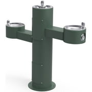 Elkay Lk4430 Ezh20 14" Floor Mounted Outdoor Triple Station Fountain - Green