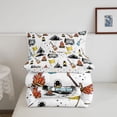thumbnail image 5 of Catabedysis Music Camping Twin Comforter Sets,Tent Guitar Pattern Bedding Set For Boys,Multicolor,Polkadot Reversible,2pcs,1 Comforter and 1 Pillowcase, 5 of 7