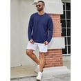 thumbnail image 4 of Lee Hanton UPF 50+ Breathable Athletic Sweatshirts Classic Long Sleeve Dry Fit T-Shirts Crew Neck Cooling Dailywaer Tee Shirt for Men Safety Orange*5 2XL, 4 of 8