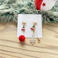 thumbnail image 4 of Bijoux en Liquidation Boucles d'Oreilles Créatives pour Femmes Boucles d'Oreilles de Noël Tendances de Mode Boucles d'Oreilles Rouges A, 4 of 4