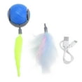 thumbnail image 2 of Juguete Automático Para Gatos, Pelota Giratoria Recargable Por USB, Juguete Interactivo Inteligente Con Luces LED De Arcoíris Para Tu Mascota., 2 of 7