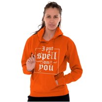 Halloween I Put A Spell On You Women Plus Size Graphic Pullover Hoodie Brisco Brands 5X