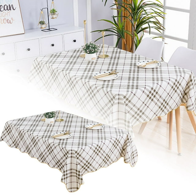 Nappe en Composite de Film PEVA de Formes Rondes et Rectangulaires pour Tapis d'Armoire TV et Table Basse - Élégante, Protectrice, Non Résistante à l'Eau