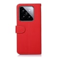thumbnail image 3 of For Xiaomi 14 Pro KHAZNEH Litchi Texture Leather RFID Phone Case(Red),iPhone 16 Pro, 3 of 6