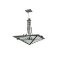 thumbnail image 3 of Meyda Tiffany 112350 27" Square Lineage Clear Inverted Pendant - Bronze, 3 of 4