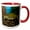 Red/White, variant on 3drose, Ornate Red Ear Slider Turtle - Na02 Dno0772 - David Northcott, 15oz Mug