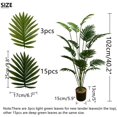 thumbnail image 2 of KIRIFLY 40” Artificial Palm Tree in Black Plastic Planter, 18 pieces, 2 of 7