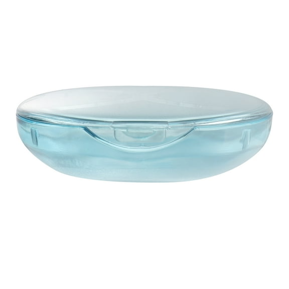 LEORX Green Portable Orthodontic Retainer Case for Storage Safe Durable Plastic Travel Size