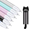 thumbnail image 2 of 12 Cute Kattpennor, Gel Kawaii Pen, Black Ballpoint pen, Cat School, Office, and Mixed Styles, 2 of 4