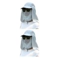 thumbnail image 3 of Naiovety Sombrero plegable portátil Sombrilla Gorra de pesca a prueba de viento Verano Type1 NO1, 3 of 6