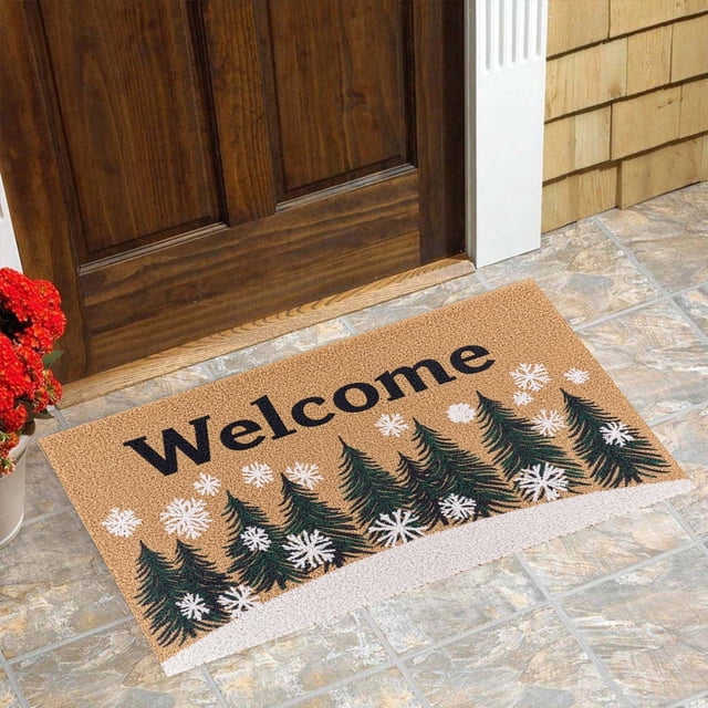 SIfdSeng Get it Fast Festive Christmas Doormat Non Indoor/Outdoor Holiday Rug for Home Decoration for Adding Festivity To Your Home!