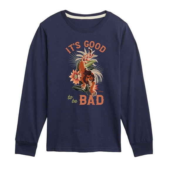 Disney - The Lion King - It's Good To Be Bad Scar - Toddler & Youth Long Sleeve Graphic T-Shirt