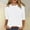 White, variant on TYGHBN 3/4 Length Sleeve Womens Tops Casual Loose Fit Crewneck T Shirts Cute Solid Three Quarter Length Tunic Tops Long Sleeve Layering Shirts for Women Loose Casual T Shirt Athletic Wear Women Women
