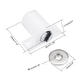 thumbnail image 2 of Uxcell Pestillo Magnético de Puerta del Mueble 29x32x17mm ABS Metal Blanco 2 Pack, 2 of 5