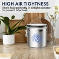 thumbnail image 5 of ENLOY 165oz Stainless Steel Airtight Canister for Kitchen, Large Metal Food Storage Canisters with Clear Lid and Sturdy Locking Clamp, 5 of 7