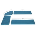 thumbnail image 3 of Linon Ensemble de Coussins en Polyester pour Chelsea Nook en Bleu (Nook Non Inclus), 3 of 16