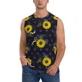 thumbnail image 2 of Picia Sunflowers mens Cotton Tank Undershirts , Moisture-wicking Ribbed Tanks, Lightweight Cotton Tank Undershirts-X-Large, 2 of 8