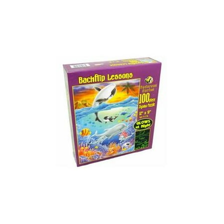 E&L Corp 17005 Undersea Series 100 Piece Glow Puzzle Assortment - 12 Packs
