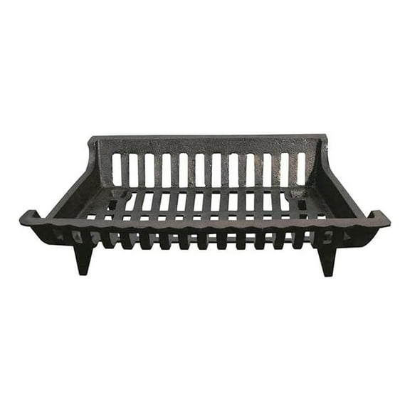 18 Inch Cast Iron Fireplace Grate for Fireplace Log and Holders, Home Improvement, and Hearth , Black