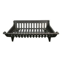 18 Inch Cast Iron Fireplace Grate for Fireplace Log and Holders, Home Improvement, and Hearth , Black
