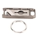 thumbnail image 1 of Mini cortador de caja retráctil, cuchillo utilitario de aleación de titanio, cuchillo de bolsillo en forma de disco en U con llavero para exteriores, 1 of 5